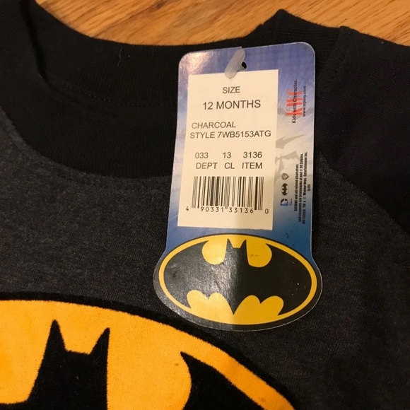 👶Long sleeve Batman shirt (12m) - Picture 2 of 3